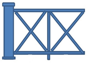 Столбы 100х100 мм, текстура. Вариант N4